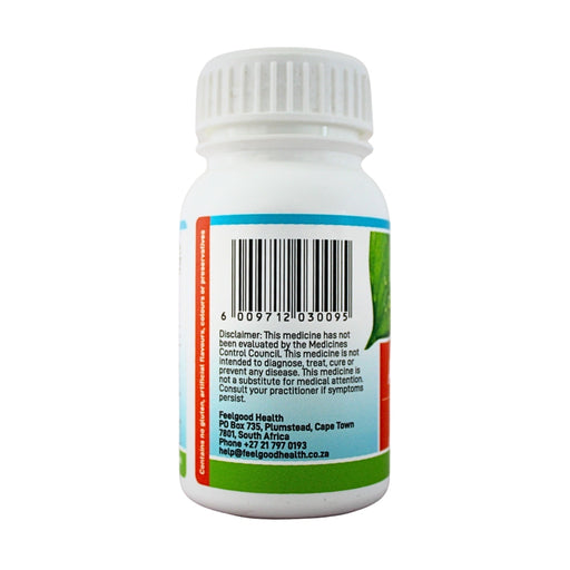 Wholesale AllergiClear bottle left view showing barcode and product information