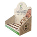BabyNature wooden countertop display rack with circular bottle slots, printed branding, and soothing baby-themed graphic