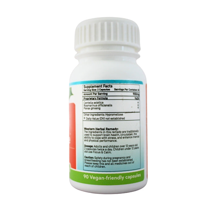 Wholesale BrainShine bottle showing the ingredients label with directions for use and supplement facts.