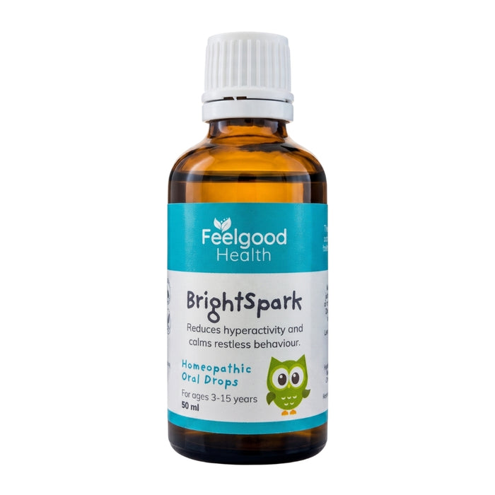 South Africa Wholesale Distribution: Bottle of Homeopathic BrightSpark, ADHD Hyperactivity Remedy for Children