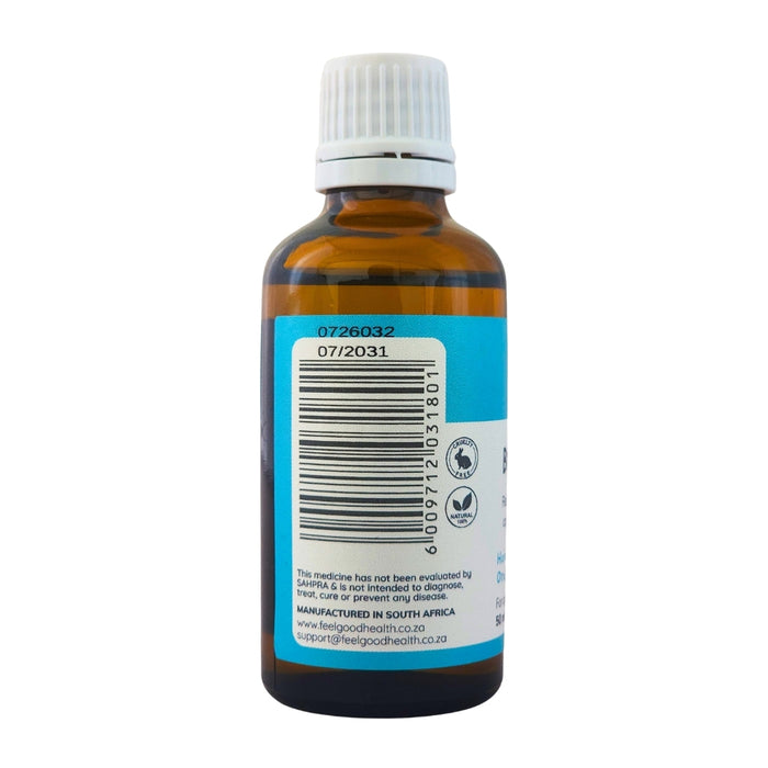 Wholesale BrightSpark 50ml bottle left view showing barcode and product information