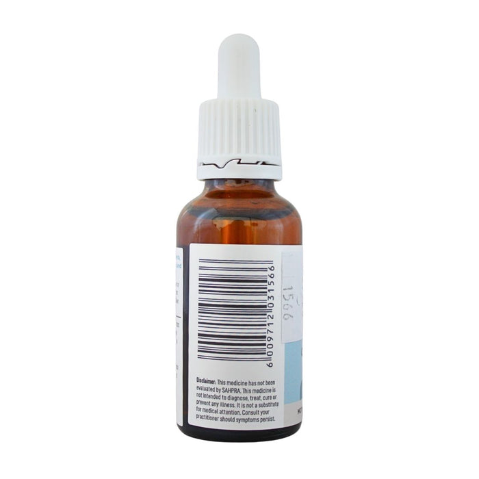 Wholesale BabyNature Colloidal Silver Drops label, showing the barcode and disclaimer