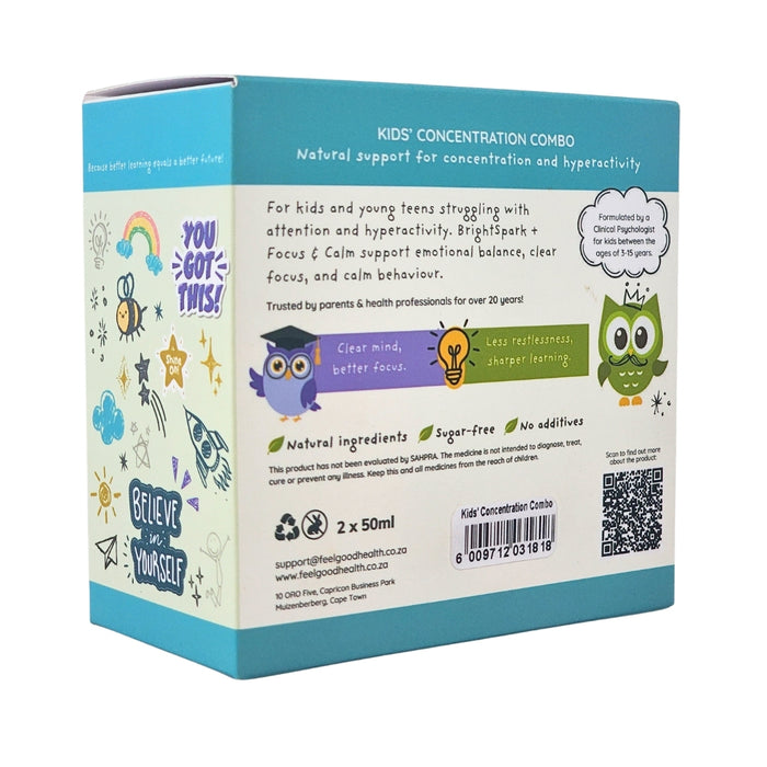 Wholesale Kids’ Concentration Combo Box - Natural support for concentration and hyperactivity in children and young teens