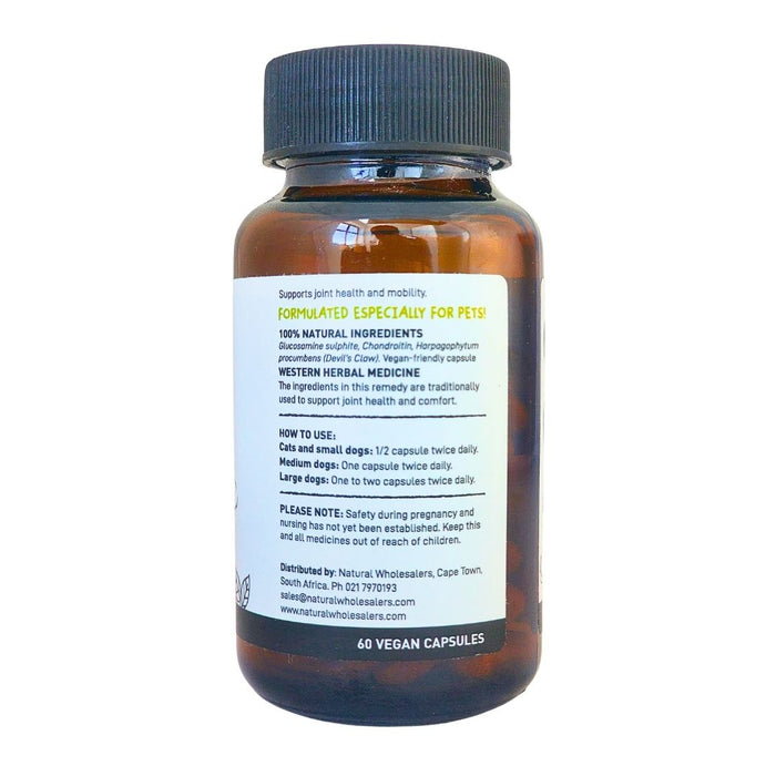 Wholesale Easy Joints bottle showing the ingredients label with directions for use and supplement facts.