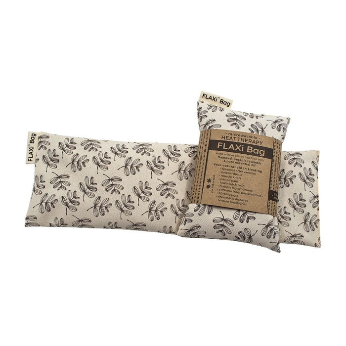 Wholesale FLAXi Bag microwavable heat therapy bag with a floral pattern, filled with flaxseed and lavender for natural heat or cold therapy