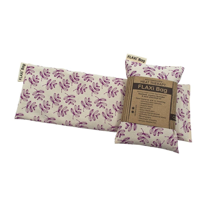 Flaxseed & Lavender Heat Therapy Bag (Orchid Foliage) | FLAXi