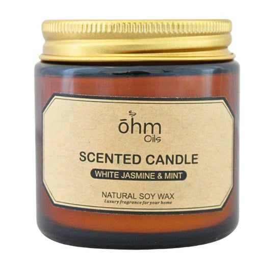 Wholesale Ohm Soy Wax Aromatherapy Candle: Jasmine & Mint 95g