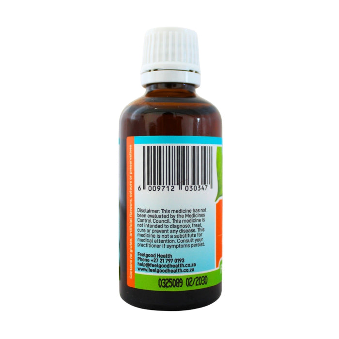 Wholesale Liver Thrive 50ml bottle left view showing barcode and product information