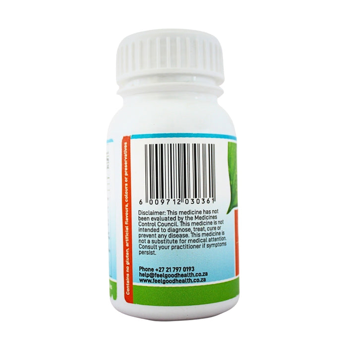 Wholesale MindSoothe bottle left view showing barcode and product information