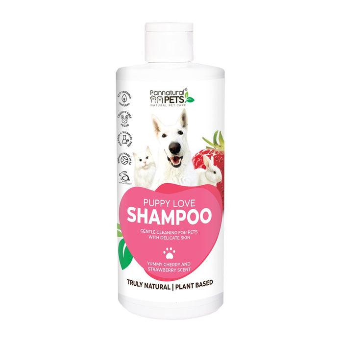 Wholesale Puppy Love Shampoo - gentle plant-based pet shampoo for puppies & sensitive skin, natural cleansing with strawberry scent