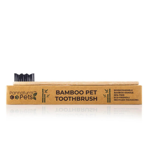 Pannatural Natura Pets' Bamboo Pet Toothbrush for dogs and cats
