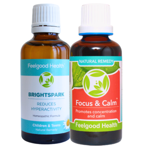 Wholesale supplier of natural remedies for ADHD and concentration: BrightSpark + Focus & Calm (SAVE 10%)