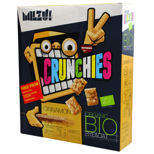 Milzu Organic Organic Cereal Crunchies with Cinnamon (250g) - Wholesale Distribution
