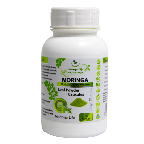 Wholesale Moringa Life's Moringa Leaf Powder Capsules (120 vegan caps)
