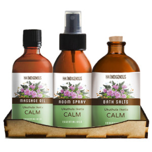 Calming Gift Set: Massage Oil + Room Spray + Bath Salts
