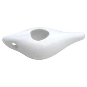 Wholesale distribution white ceramic neti pot