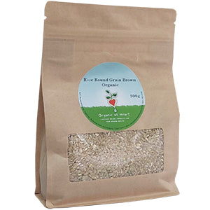 Wholesale prices: Organic At Heart 100% Organic Round Grain Brown Rice (500g) is healthy and nutritious, GMO-free!