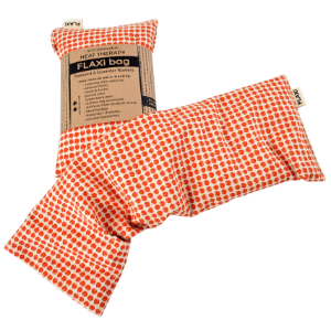 Wholesale Flaxseed & Lavender Heat Therapy Bag (Red Orange Dots) | FLAXi