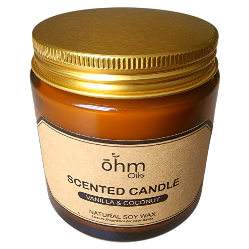 Ohm Soy Wax Candle Vanilla & Coconut Wholesale