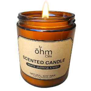 Ohm soy wax candle jasmine and mint 210g Wholesale suppliers