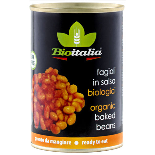 Bio Italia Organic Baked Beans In Tomato Sauce (400g) - Wholesale Distribution 
