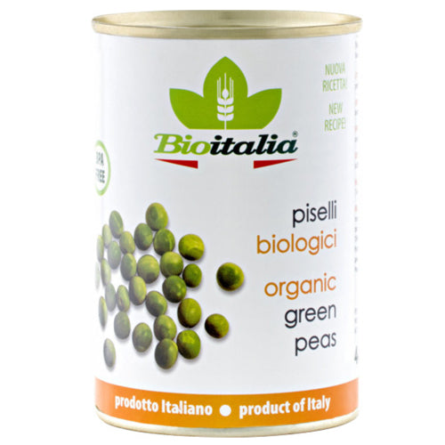 Bio Italia Organic Green Garden Peas (400g) - Wholesale Distribution 