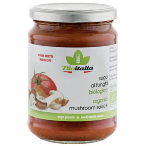 Organic Mushroom Sauce (350g) | Bio Italia - Wholesale Distribution 